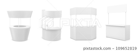 Advertising and promo booth stand. Advertising and promo booth stand. 109652819