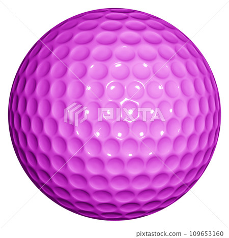 pink golf ball 3DCG pink golf ball 3DCG 109653160