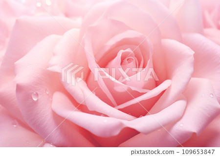Closeup pink rose flower texture background for Valentine's Day. Pink rose texture background for romantic Valentine's Day celebration. Wedding invitation card. Macro pink rose flower. Generative AI. Closeup pink rose flower texture background for Valentine's Day. Pink rose texture background for romantic Valentine's Day celebration. Wedding invitation card. Macro pink rose flower. Generative AI. 109653847