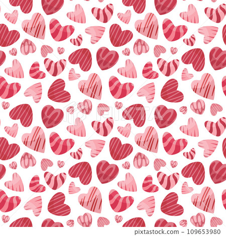 Hearts seamless pattern lovely romantic background Hearts seamless pattern lovely romantic background 109653980