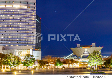 【東京都市風景】有明周邊的都會夜景(東京國際展示場) 【東京都市風景】有明周邊的都會夜景(東京國際展示場) 109654602