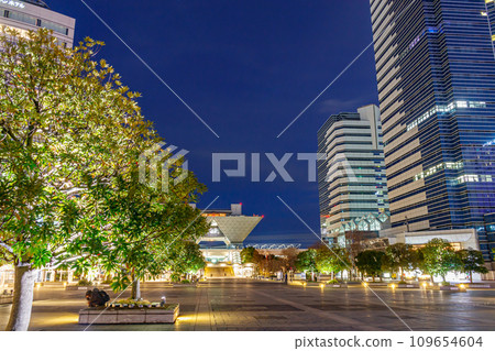 【東京都市風景】有明周邊的都會夜景(東京國際展示場) 【東京都市風景】有明周邊的都會夜景(東京國際展示場) 109654604