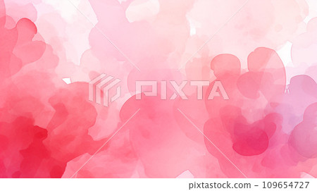 Watercolor style background material: gentle pale pink and red Watercolor style background material: gentle pale pink and red 109654727