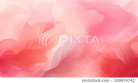 Watercolor style background material: gentle pale pink and red 109654742