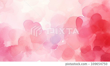 Watercolor style background material: gentle pale pink and red Watercolor style background material: gentle pale pink and red 109654750