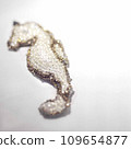 Beautiful glitter brooch with bead embroidery in the shape of a seahorse 1 Beautiful glitter brooch with bead embroidery in the shape of a seahorse 1 109654877