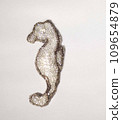 Beautiful sparkling brooch with bead embroidery in the shape of a seahorse 2 Beautiful sparkling brooch with bead embroidery in the shape of a seahorse 2 109654879