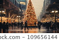 Christmas tree in the city 109656144