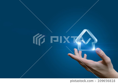 Concept of selection and selection of real estate. 109656818