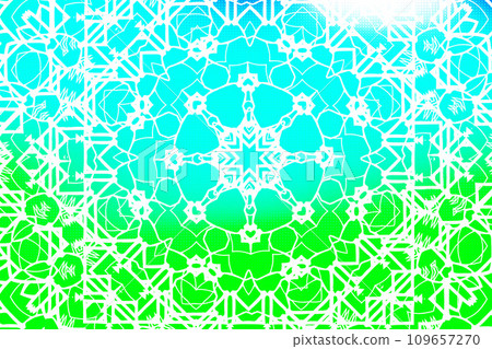 Mandala over colorful watercolor 109657270