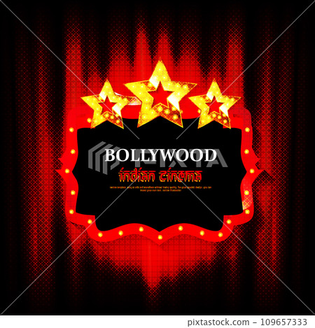 Indian bollywood cinema vector sign 109657333