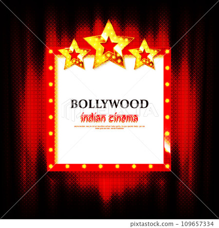 Indian bollywood cinema vector sign 109657334