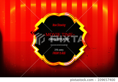 Retro light sign. Vintage style banner. 109657400