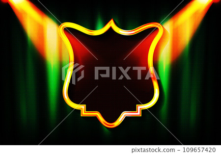 Retro light sign. Vintage style banner. 109657420