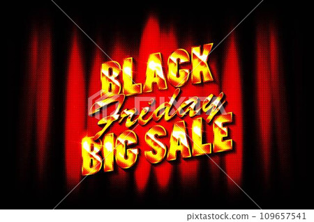 Black friday sale banner, up to 90 off. 109657541