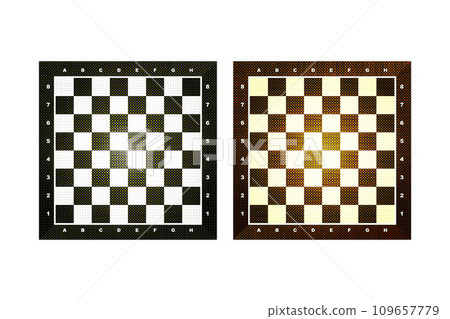 Draughts or checkers, strategy board game 109657779