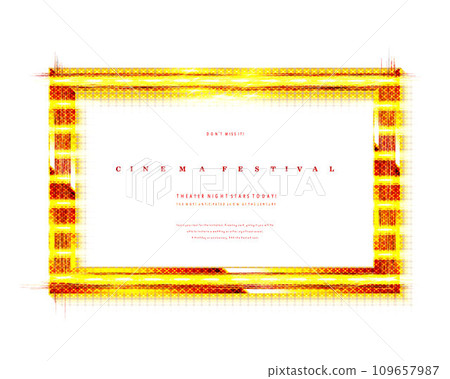 Golden rectangular frame 109657987
