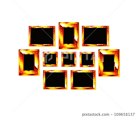 Frame vector. Photo or picture art on vintage Frame vector. Photo or picture art on vintage 109658137