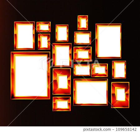 Frame vector. Photo or picture art on vintage 109658142