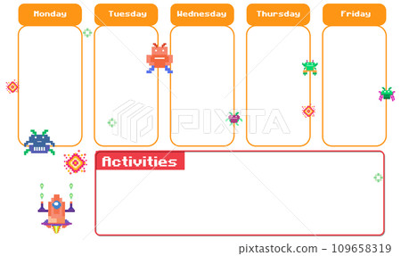 Cute Lesson Plan: Arcade Games Theme Cute Lesson Plan: Arcade Games Theme 109658319