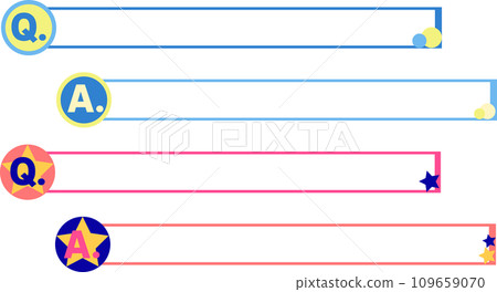 基於測驗標題的插圖集(透明背景) 基於測驗標題的插圖集(透明背景) 109659070