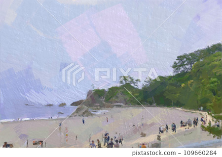 Katsurahama is crowded with tourists in summer Katsurahama is crowded with tourists in summer 109660284