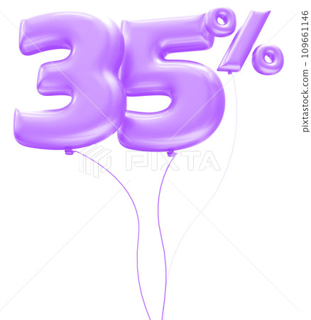 3d rendering of red balloon 3d 109661146