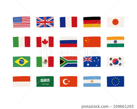 G20國旗插圖一覽 109661265