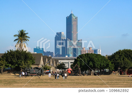 Kaohsiung City, Taiwan, Haraxing Railway Cultural Park and Kaohsiung 85 Building 109662892