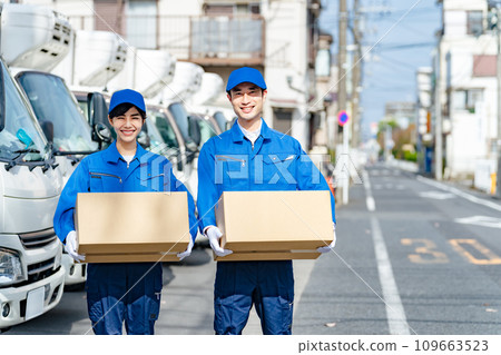 Sales driver, carrier, delivery person Sales driver, carrier, delivery person 109663523