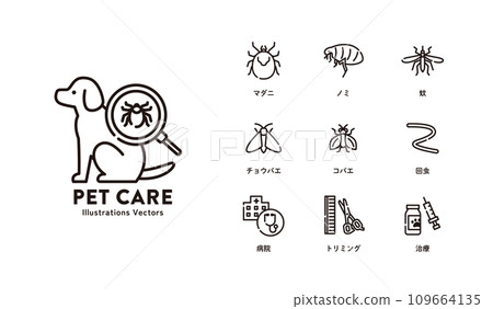 寵物護理圖示集 109664135