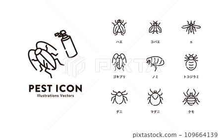 害蟲圖示集 109664139