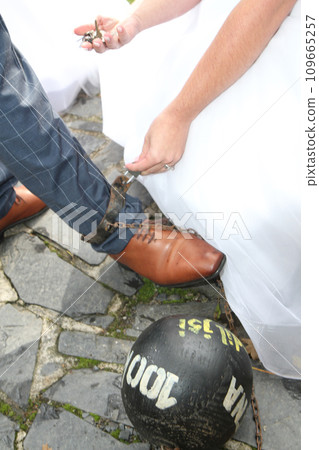 wedding as symbol of prison wedding as symbol of prison 109665257