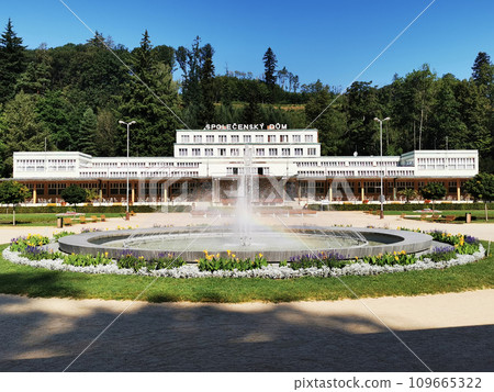luhacovice spa in summer 109665322