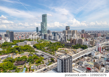 從大阪通天閣眺望阿倍野的景色 109665879