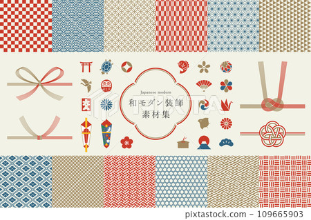 A collection of Japanese-style modern design materials 109665903