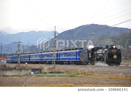 上越線五官沼田 JR 東日本 D51-498+12 系列（高崎）SL 水上 109666141