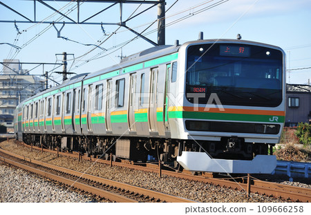 高崎線 熊谷行田 JR 東日本 E231 系 1000 系 U586 編組(小山) 高崎線 熊谷行田 JR 東日本 E231 系 1000 系 U586 編組(小山) 109666258