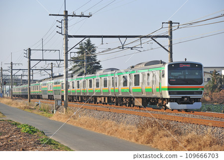 高崎線 岡部深谷 JR 東日本 E231 系 1000 系 K-39 編組(國府) 高崎線 岡部深谷 JR 東日本 E231 系 1000 系 K-39 編組(國府) 109666703