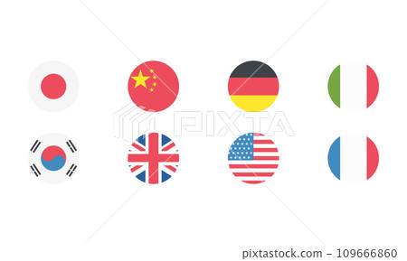 round national flag round national flag 109666860