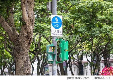 行人號誌燈，紅綠燈， 交通燈， 號誌，歩行者、赤と緑のライト、信号、信号、Pedestrians, 109666925