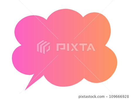 漸層語音氣泡粉紅色 漸層語音氣泡粉紅色 109666928