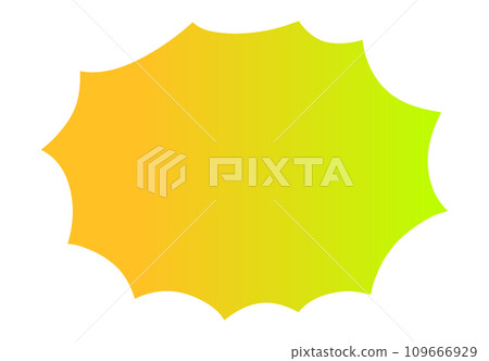 漸層炸彈語音氣泡黃色 漸層炸彈語音氣泡黃色 109666929