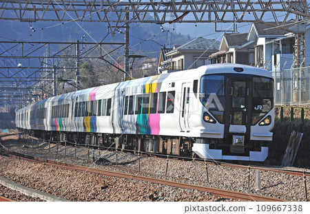 Chuo Main Line Yomotsu-Uenohara JR East E257 series M-109 formation (Matsumoto) Azusa Kaiji Chuo Main Line Yomotsu-Uenohara JR East E257 series M-109 formation (Matsumoto) Azusa Kaiji 109667338