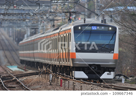 中央幹線四毛上野原 JR 東日本 E233 系列 0 系列 T31 編組(豐田) 中央幹線四毛上野原 JR 東日本 E233 系列 0 系列 T31 編組(豐田) 109667346