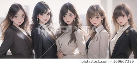 Japanese female business woman 109667359