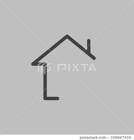 Minimal line of house for icon and logo. 109667439
