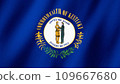 Kentucky flag waving in the wind, Flag of Kentucky images 109667680