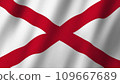 Alabama flag waving in the wind, Flag of Alabama images 109667689
