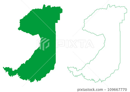 Alta Floresta dOeste municipality (State of Rondonia, RO, Municipalities of Brazil, Federative Republic of Brazil) map vector illustration, scribble sketch Alta Floresta d'Oeste map Alta Floresta dOeste municipality (State of Rondonia, RO, Municipalities of Brazil, Federative Republic of Brazil) map vector illustration, scribble sketch Alta Floresta d'Oeste map 109667770